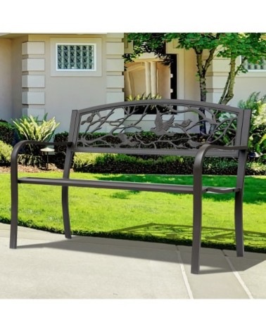 Banc 3 places de jardin style rural chic