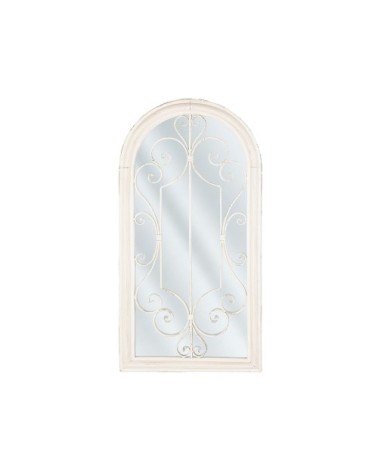 Miroir en métal blanc 97x49