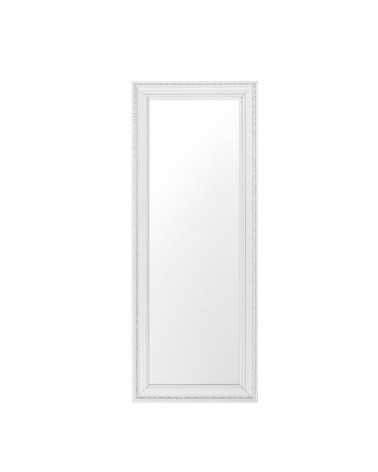 Miroir en matériaux synthétiques blanc 130x50