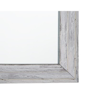 Miroir en matériaux synthétiques blanc 130x50