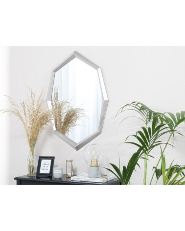 Miroir en métal argenté 91x66