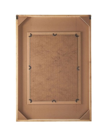 Miroir en bois solide bois foncé 90x63