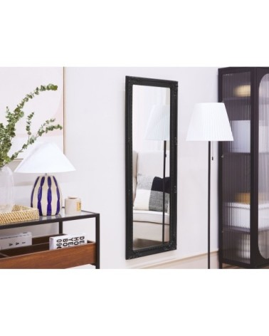 Miroir en matériaux synthétiques noir 130x50