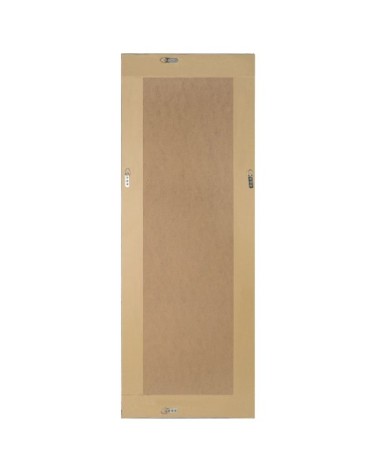 Miroir en matériaux synthétiques noir 130x50