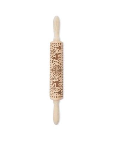 Rouleau à pâtisserie avec empreintes Noël 39cm