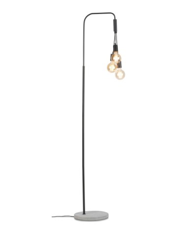 Lampadaire ciment 3 ampoules H190cm