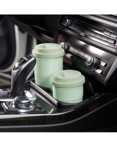 Mug isotherme en porcelaine vert menthe 0,35cl