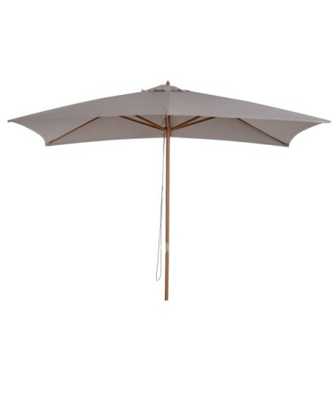 Parasol droit rectangulaire gris