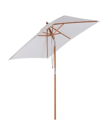 Parasol rectangulaire inclinable crème