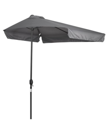Demi parasol - parasol de balcon gris