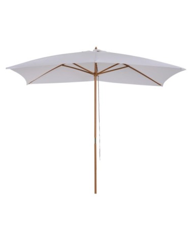Parasol droit rectangulaire blanc
