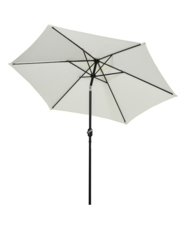 Parasol inclinable de jardin crème