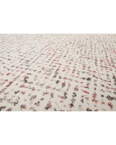 Tapis exterieur design motif tons de rouge beige 133x200