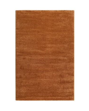 Tapis uni cuivre caramel chiné belle densité 160x225
