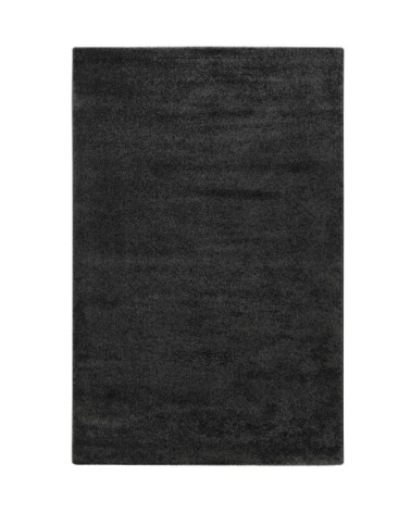 Tapis uni anthracite chiné belle densité et qualité 160x225