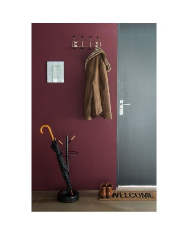 Porte parapluies en acier et bois H74cm