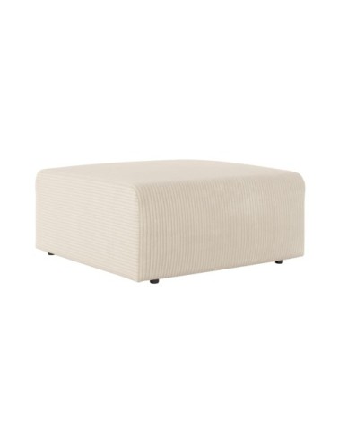 Pouf en velours côtelé - beige