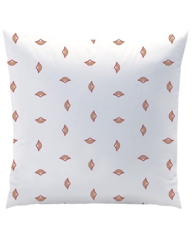 Set de 2 taies d’oreiller imprimées percale BIO Terracotta 50x70cm