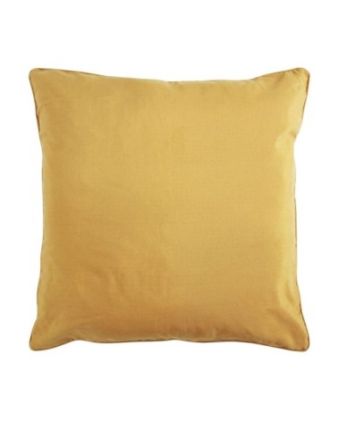 Coussin de sol en polycoton jaune 70x70