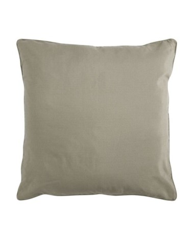 Coussin de sol en polycoton taupe 70x70