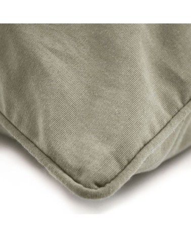 Coussin de sol en polycoton taupe 70x70