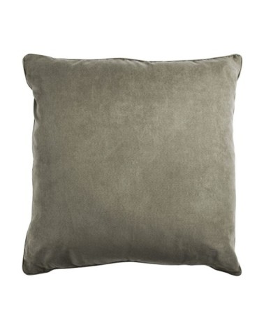 Coussin de sol en suédine taupe 70x70