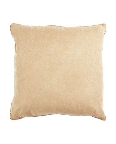 Coussin de sol en suédine rose nude 70x70