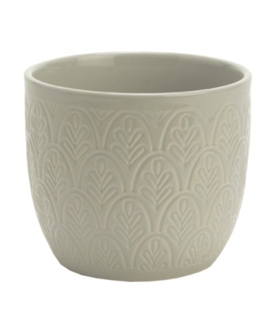 Pot de fleur en céramique gris D11,5cm
