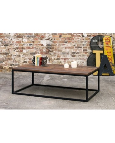 Table basse en bois marron