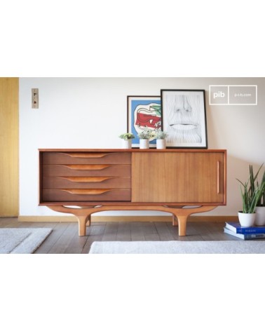 Buffet scandinave en bois marron