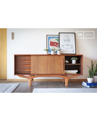 Buffet scandinave en bois marron