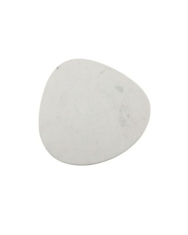 Set de 3 tables d'appoint en marbre blanc