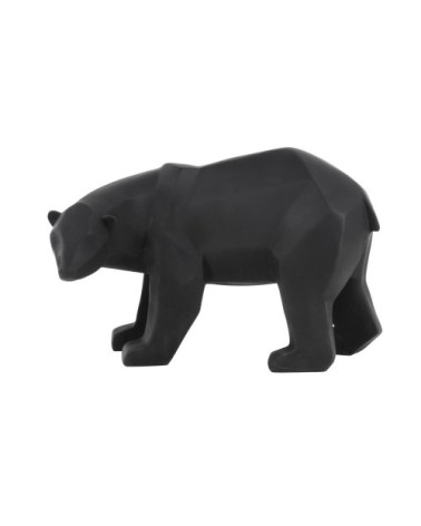 Statue origami ours large noir