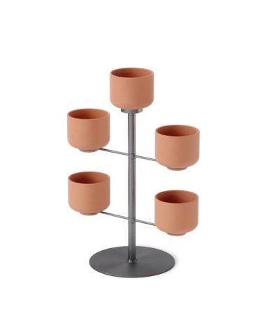 Lot de 5 pots à fleurs pivotant H38cm