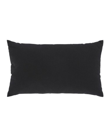 Coussin en coton noir à scarabées brodés 30x50