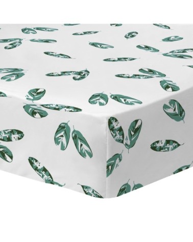 Drap-housse imprimé en percale de coton BIO 140x200 cm