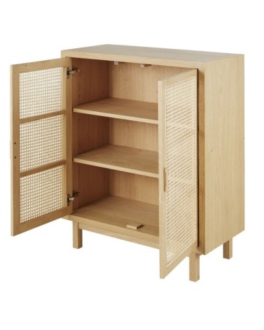 Buffet 2 portes cannage en rotin