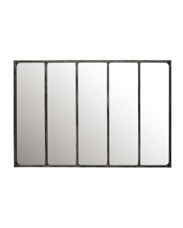 Miroir verrière industriel en métal 180x124