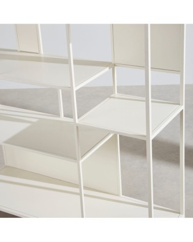 Etagère déstructurée en acier crème L107