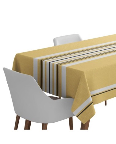 Nappe coton Jaune 180x250 cm