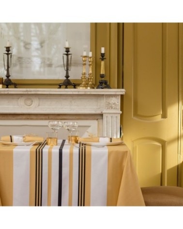 Nappe coton Jaune 180x300 cm