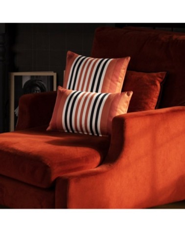 Housse de coussin orange 25x45