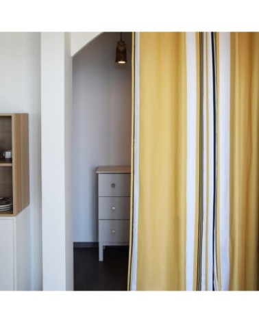 Rideau coton Jaune 176x250 cm