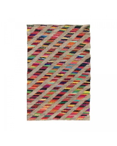 Tapis kilim en jute multicolore 160x230