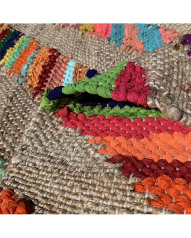 Tapis kilim en jute multicolore 160x230