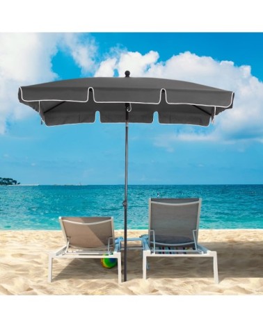 Parasol rectangulaire inclinable diamètre 2 m