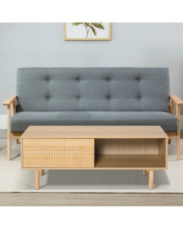 Table basse design Urban Craft placard niche panneaux particules pin