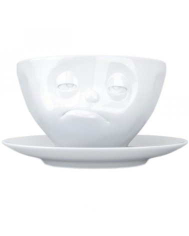 Tasse et sous tasse somnolent en porcelaine 200ml