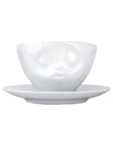 Tasse et sous tasse bisou en porcelaine 200ml