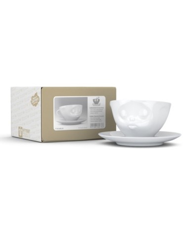 Tasse et sous tasse bisou en porcelaine 200ml